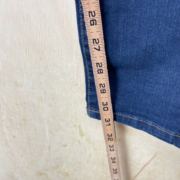 Aeropostale Skinny Jeans Sz 6 /28 Mid-Rise Dark Denim Skinny Stretch 31" Inseam - Picture 9 of 11